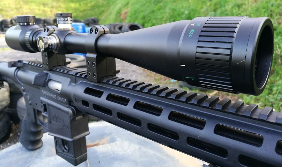 Tasco Target-Varmint 6-24x42 Vista desde eel objetivo
